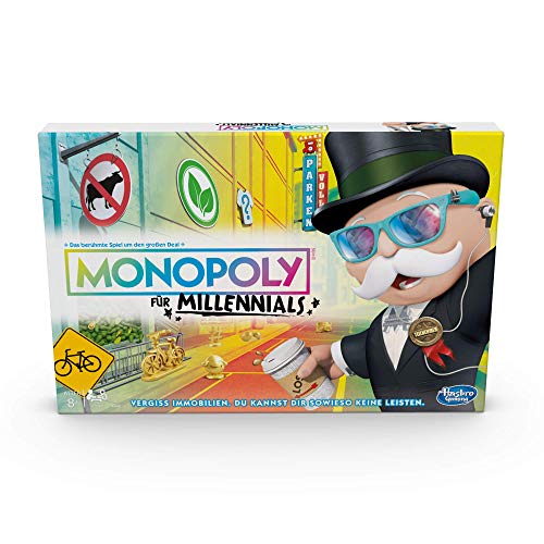 Hasbro Gaming Monopoly E4989100 Monopoly Millennials - Juego de Fiesta, Multicolor