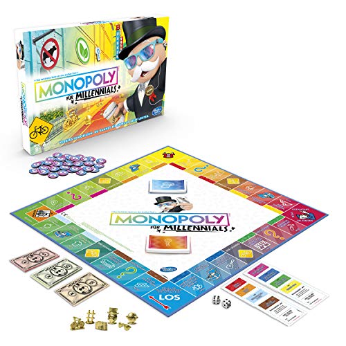 Hasbro Gaming Monopoly E4989100 Monopoly Millennials - Juego de Fiesta, Multicolor