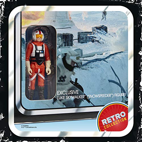 Hasbro Gaming Star Wars The Empire Strikes Back Hoth Ice Planet Adventure Aventura basado en el Juego de Mesa de 1980 Figura Exclusiva de Luke Skywalker (Snowspeeder) (E93851020)