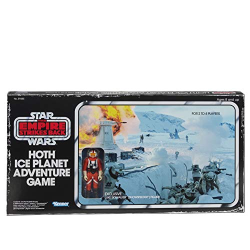 Hasbro Gaming Star Wars The Empire Strikes Back Hoth Ice Planet Adventure Aventura basado en el Juego de Mesa de 1980 Figura Exclusiva de Luke Skywalker (Snowspeeder) (E93851020)