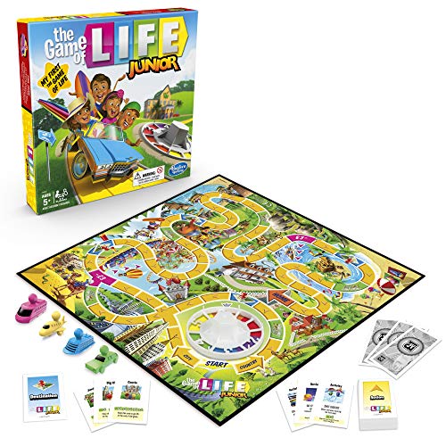 Hasbro Gaming The Game of Life Juego de mesa para niños de 5 años, juego para 2 a 4 jugadores