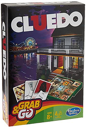 Hasbro Gamings - Cluedo Viaje, Grab & go (versión Inglesa)