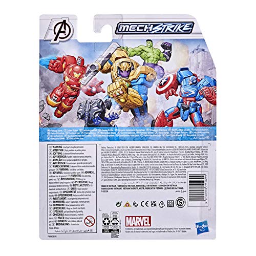 Hasbro Marvel Avengers - Figura Mech Strike de Hulk de 15 cm con Accesorio Mech de Batalla - para niños de 4 años en adelante