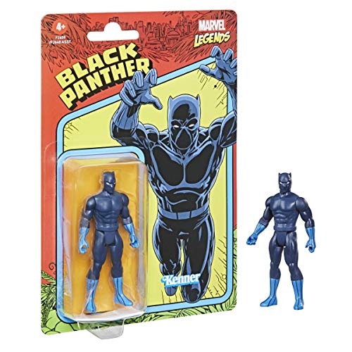 Hasbro Marvel Legends - Figura de Pantera Negra de 9.5 cm - Colección Retro 375