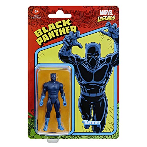 Hasbro Marvel Legends - Figura de Pantera Negra de 9.5 cm - Colección Retro 375