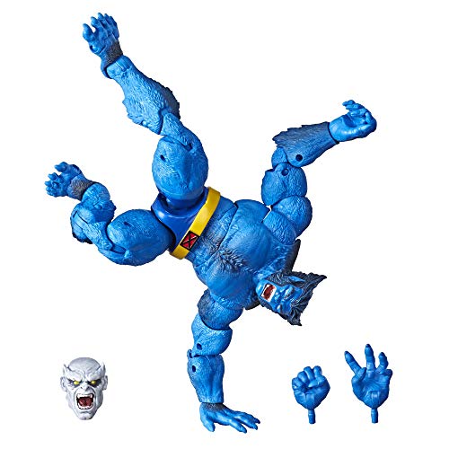 Hasbro Marvel Legends Series 6" Collectible Action Figure Beast Toy (X-Men Collection) – with Caliban Build-A-Figure Par