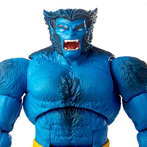 Hasbro Marvel Legends Series 6" Collectible Action Figure Beast Toy (X-Men Collection) – with Caliban Build-A-Figure Par