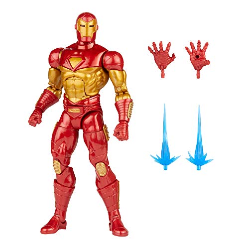 Hasbro Marvel Legends Series - Figura de Iron Man Modular de 15 cm - Diseño Premium - 4 Accesorios y 1 Pieza de Figura para armar