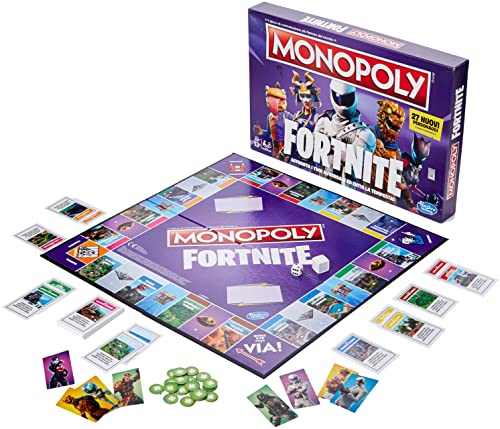 Hasbro Monopoly - Juego Fortnite en Caja, Temporada 2, edición Italiana.