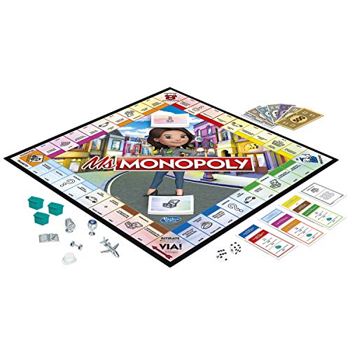 Hasbro Monopoly- Juego Ms Monopoly, Multicolor, E8424103