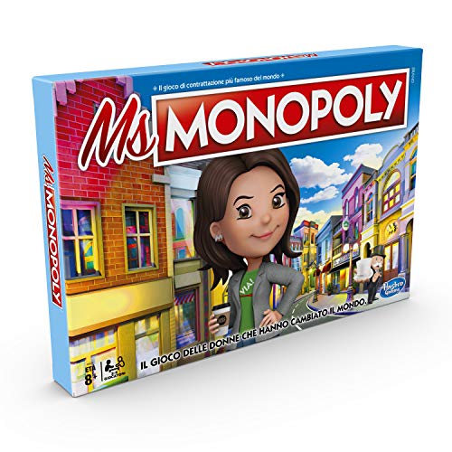 Hasbro Monopoly- Juego Ms Monopoly, Multicolor, E8424103