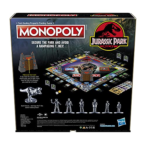 Hasbro Monopoly: Jurassic Park Edition Board Game