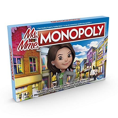 Hasbro - Ms Monopoly Board Game First Game Where Women Make More Than Men (English/French)