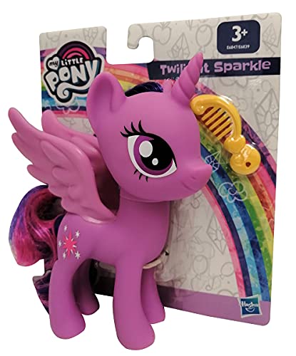 Hasbro My Little Pony E6847 Twilight Sparkle - Figura de juguete con pelo peinable, 15 cm, para niños