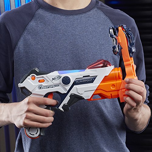 Hasbro Nerf Alphapoint - Armas de juguete (Pistola de juguete, 8 año(s), Niño, Multicolor, De plástico, Nerf Laser OPS Pro)