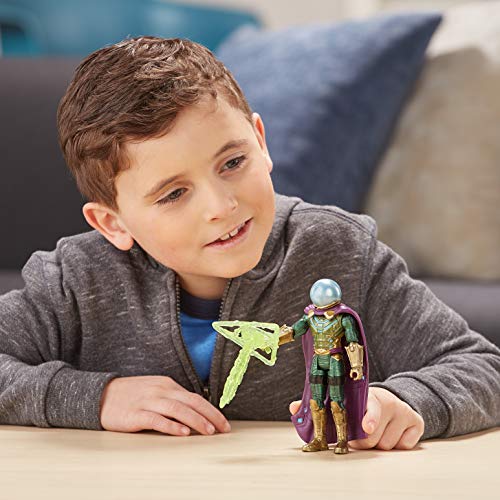 Hasbro Spider-Man - Far from Home Mysterio Spider-Man Action Figuras de 15 cm, Multicolor, E4124Es0