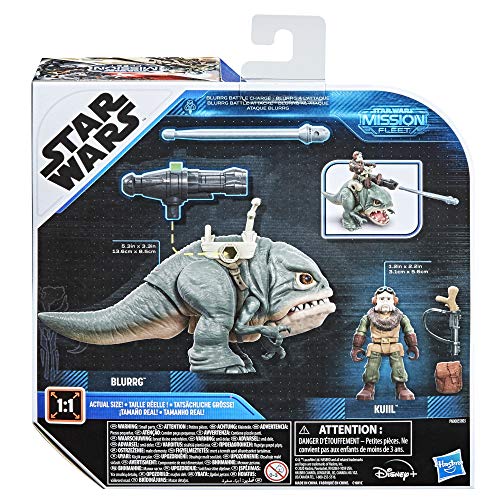 Hasbro- Star Wars Mission Fleet Expedition Class Kuiil con Juguete Blurrg Battle Attacke de 6 cm, para niños a Partir de 4 años (F1130)