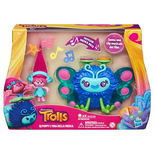 Hasbro Trolls DJ Poppy L'ora Della Musica Juguete musical - Juguetes musicales (Juguete musical, 4 año(s), Niño/niña, Multicolor, 120 mm, Caja con ventana)