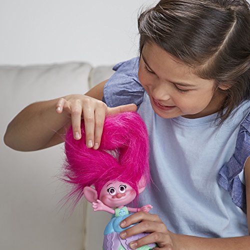 Hasbro Trolls Poppy Melena Musical - Figuras de juguete para niños (Multicolor, 4 año(s), Niño/niña, AA, 355,6 mm, 1 pieza(s))