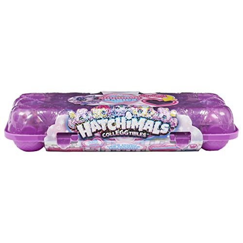 HATCHIMALS 12-Pack Egg Carton (Styles Vary) CollEGGtibles, Shimmer Babies 12 Unidades de Caja de Huevos (los Estilos varían) (Spin Master 6060646)