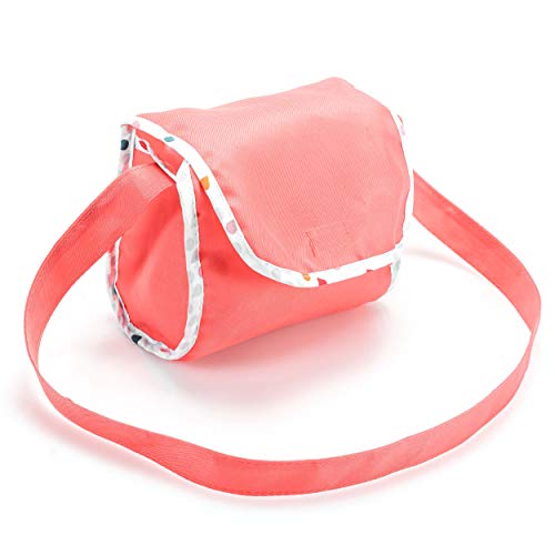 Hauck Toys - Cochecito para muñecas Angie Play'n Go con capazo, Bolso Cambiador, Cesta y portavasos - Rojo Gris