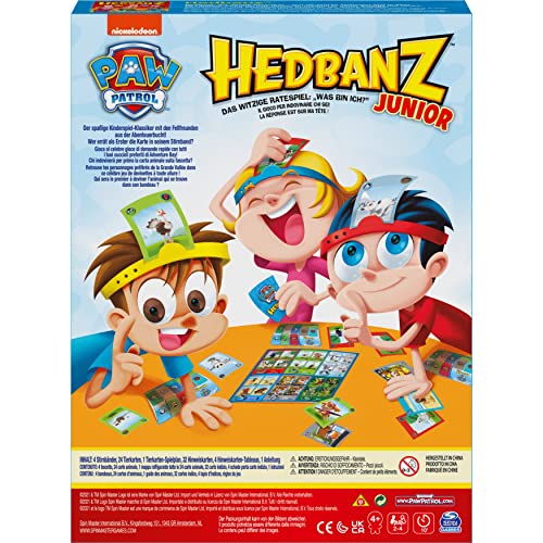 Hedbanz Junior – Paw Patrol – El Divertido Juego de Asesoramiento para 2 – 4 Amigos de Pelaje a Partir de 4 años