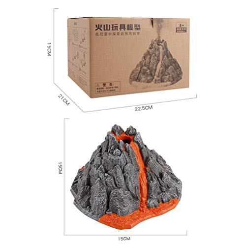 HEITIGN Modelo de Simulación de Erupción Volcánica, Juguete de Volcán Hecho a Mano para Niños DIY Modelo de Volcán Juguete Regalos de Cumpleaños para Niños Favores de Fiesta, Modelo de Volcán Vivo