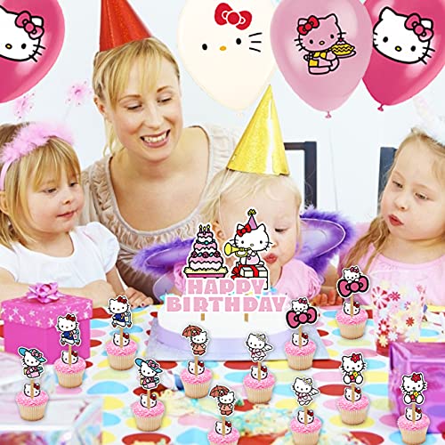 Hello Kitty Decoración De Fiesta - Miotlsy Decoración De Fiesta, Cumpleaños Bebe Globos Decoracion,Themed Party Decorations Supplies Para Niñas