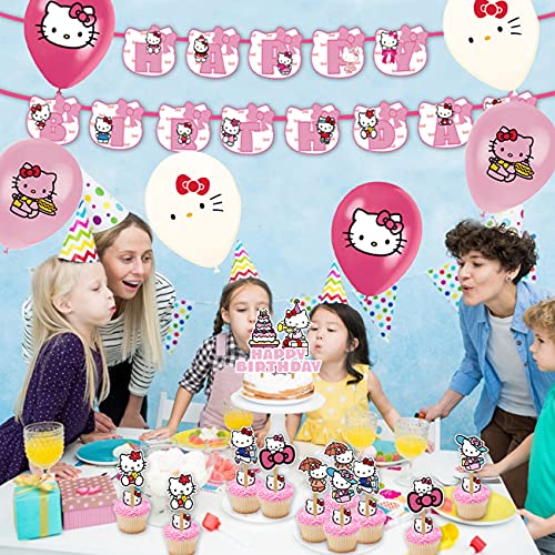 Hello Kitty Decoración De Fiesta - Miotlsy Decoración De Fiesta, Cumpleaños Bebe Globos Decoracion,Themed Party Decorations Supplies Para Niñas