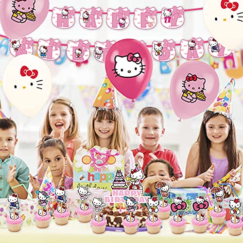 Hello Kitty Decoración De Fiesta - Miotlsy Decoración De Fiesta, Cumpleaños Bebe Globos Decoracion,Themed Party Decorations Supplies Para Niñas