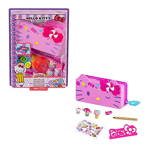 Hello Kitty Set de juego de lápices con diseño de Carnaval con muñecos y accesorios de juguete (Mattel GVC41)