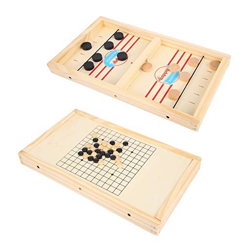 Herefun Hockey de Mesa Portatil, Catapulta Ajedrez Juego, Mesa de Tiro rápido Juego, Juego de Mesa de Hockey, Hockey de Mesa para Niños, Regalos de Cumpleaños para Niños (4)