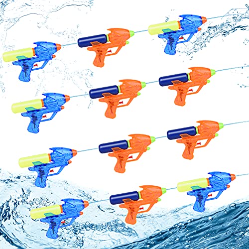 Herefun Pistola de Agua Pequeña, 12Pcs Pistola de Agua Verano Juguetes de Agua, Pistola de Agua Juguete, Piscina Juguetes Niños para Jardín Verano Piscina Playa Juego al Aire Libre (12PCS)