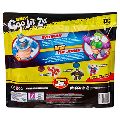 Heroes of Goo Jit Zu Duel Batman vs Joker 41184 - Paquete de Dos Figuras Flexibles, pegajosas y elásticas, Negro y Multicolor