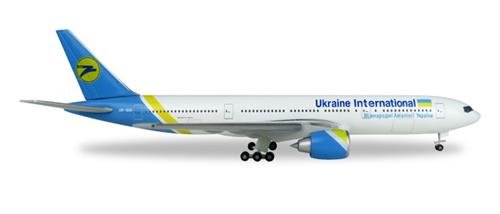 Herpa- Vehículo 531122" Ukraine International Airlines Boeing 777-200-UR-GOA