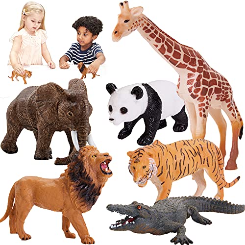 HERSITY Figuras Animales del Bosque Juguete Colección de Animales de la Selva Regalo Fiesta para Niños Niñas