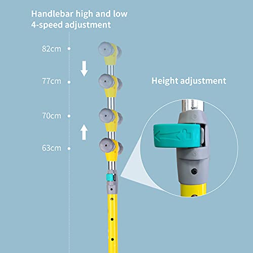 HHD Patinete infantil desmontable de tres ruedas para niños a partir de 3 – 12 años, con 3 ruedas LED, con manillar ajustable, soporta hasta 100 kg (verde)