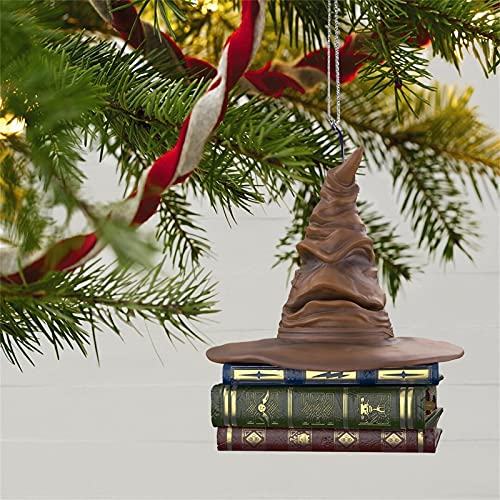 HHKX100822 Harry Potter Sorting Hat, Sound And Motion Sombrero de Navidad Decoración de Navidad, Harry Potter Sorting Hat Ornamento de Navidad, Harry Potter Sorting Hat Hablar Ornamento puede hablar