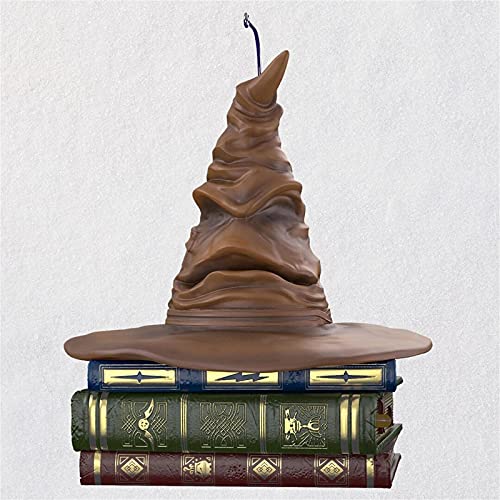 HHKX100822 Harry Potter Sorting Hat, Sound And Motion Sombrero de Navidad Decoración de Navidad, Harry Potter Sorting Hat Ornamento de Navidad, Harry Potter Sorting Hat Hablar Ornamento puede hablar