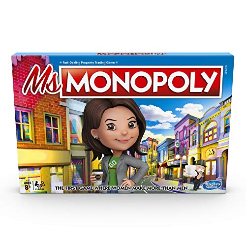 HiCollections MS. Monopoly Board Game; First Game Where Women Make More Than Men; Features Inventions by Women; Game for Families and Kids Ages 8 and up