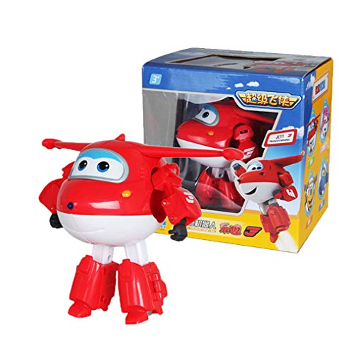 HIL Super Wings Jett Dizzy Donnie Jerome Combinación De 4 Piezas Plano Deformado Caja De Regalo Juguetes De Los Niños Vehículo Transformador Transformar-A-Bots Tripulación Del Aeropuerto Mundial