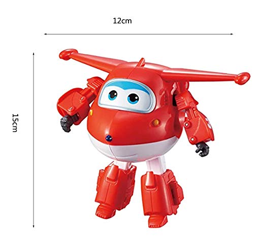 HIL Super Wings Jett Dizzy Donnie Jerome Combinación De 4 Piezas Plano Deformado Caja De Regalo Juguetes De Los Niños Vehículo Transformador Transformar-A-Bots Tripulación Del Aeropuerto Mundial