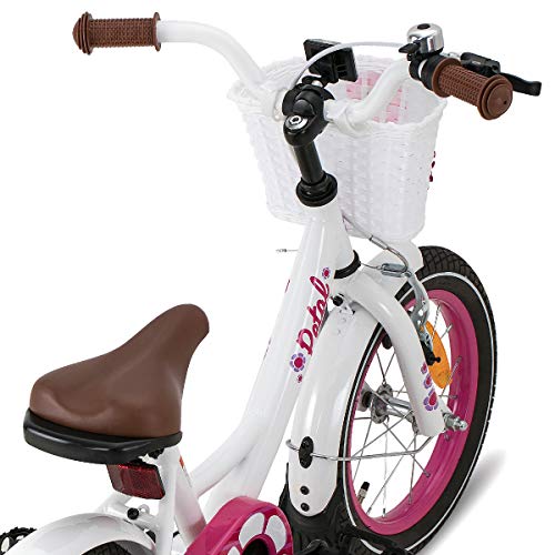 Hiland Bicicleta infantil para niñas de 4 años y más de 40 cm con soporte