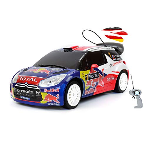 Himoto HSP Vehículo teledirigido con licencia en original compatible con Citroen DS3 WRC Rallye, modelo de construcción a escala 1:16, coche, coche, juego completo, incluye mando a distancia