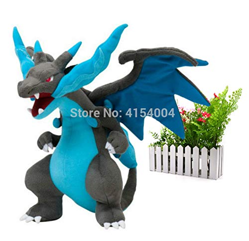 HJYAAA Peluches Peluches Mega Charizard X Mega Evolución Peluche Animal Peluche De Calidad Juguetes Gran Regalo para Niños 23 Cm