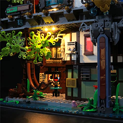 HLEZ Juego De Luces para Lego 71741 Compatible con Ladrillos De Construcción Lego Modelo City Gardens, Juego De Legos No Incluido