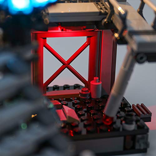 HLEZ Kit de Iluminación LED para Duelo Final de la Estrella de la Muerte Modelo de Bloques de Construcción, USB Juego de Luces Compatible con Lego 75291 (Modelo Lego no Incluido)