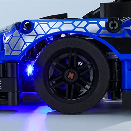 HLEZ Kit De Iluminación Led para Mclaren Senna GTR Compatible con Ladrillos De Construcción Lego Modelo 42123, Juego De Legos No Incluido