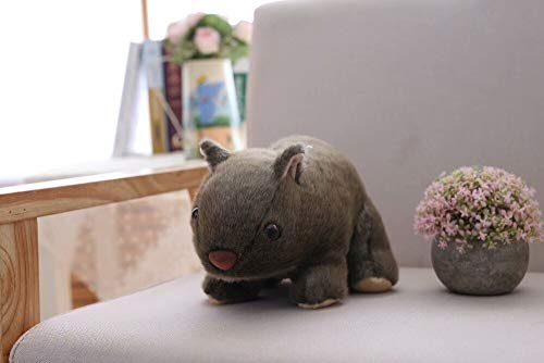 hokkk 1pc 18cm Simulación Peluche Wombat Conejillo de Indias Porcellus Juguete de Peluche Animal Salvaje Muñeca Juguetes Bebé Niños Regalo Inicio Tienda Decoración