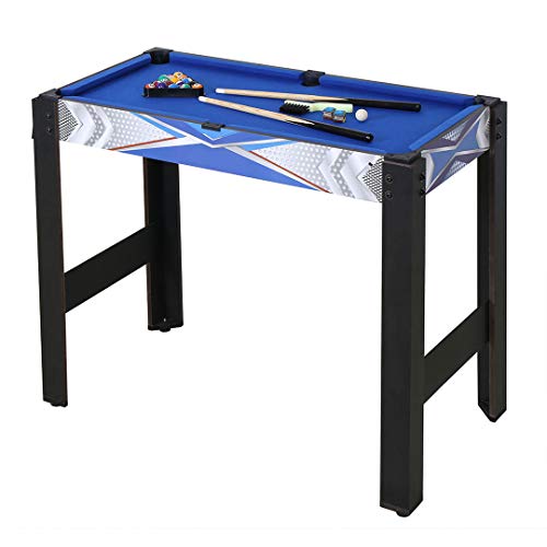 homelikesport Mesa Multijuegos 5 En 1 Mesa de Futbolin Mesa Billar Mesa Pingpong (Mesa Billar Futbolín Pingpong Bacloncesto y Hockey) Deportes y Interes